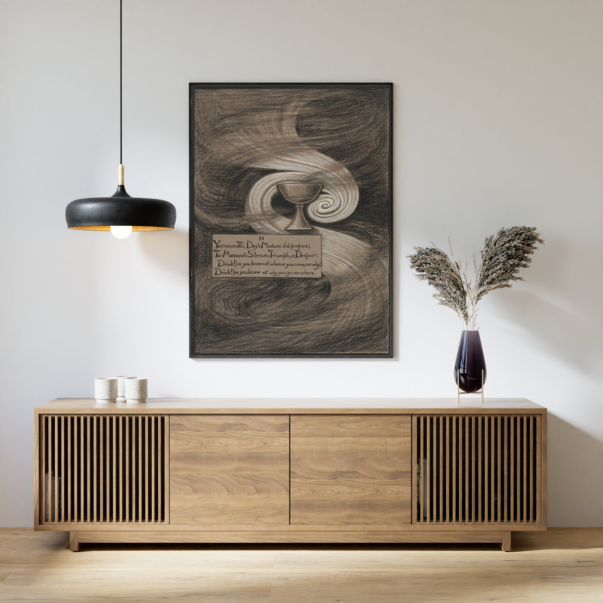 Elihu Vedder — Rubáiyát of Omar Khayyám: The Cup of Despair | Illustration Art Print