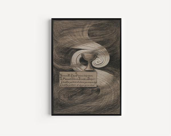 Elihu Vedder — Rubáiyát of Omar Khayyám: The Cup of Despair | Illustration Art Print