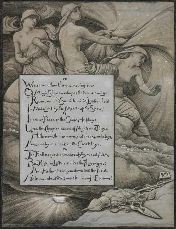 Elihu Vedder — Rubáiyát of Omar Khayyám: The Fates Gathering in the Stars | Illustration Art Print