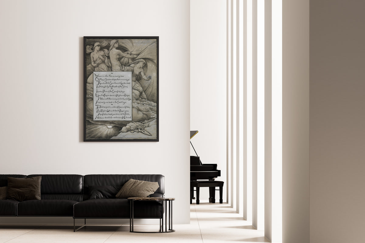 Elihu Vedder — Rubáiyát of Omar Khayyám: The Fates Gathering in the Stars | Illustration Art Print