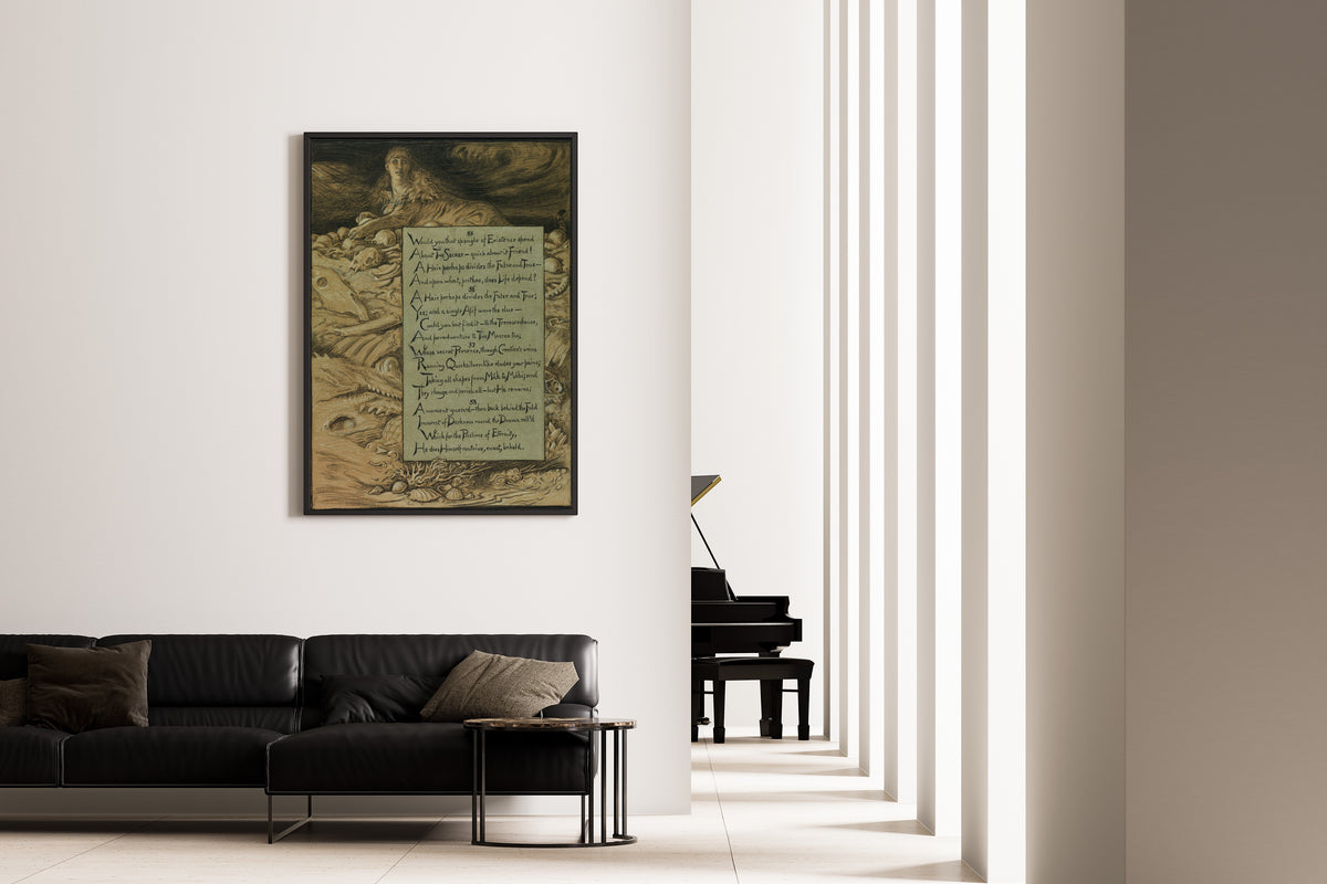 Elihu Vedder — Rubáiyát of Omar Khayyám: The Inevitable Fate | Illustration Art Print