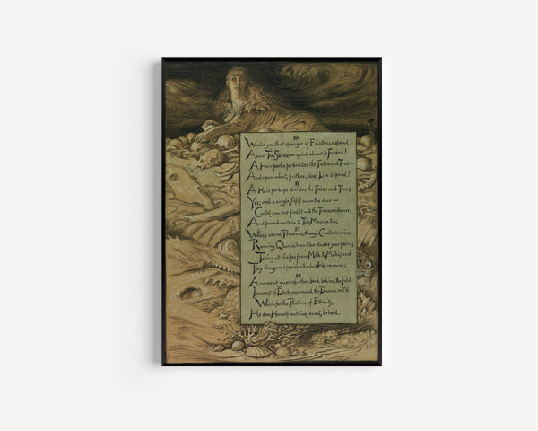 Elihu Vedder — Rubáiyát of Omar Khayyám: The Inevitable Fate | Illustration Art Print