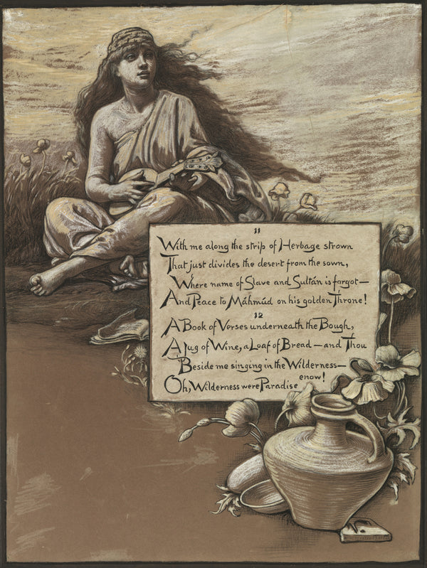 Elihu Vedder — Rubáiyát of Omar Khayyám: The Song in the Wilderness | Illustration Art Print