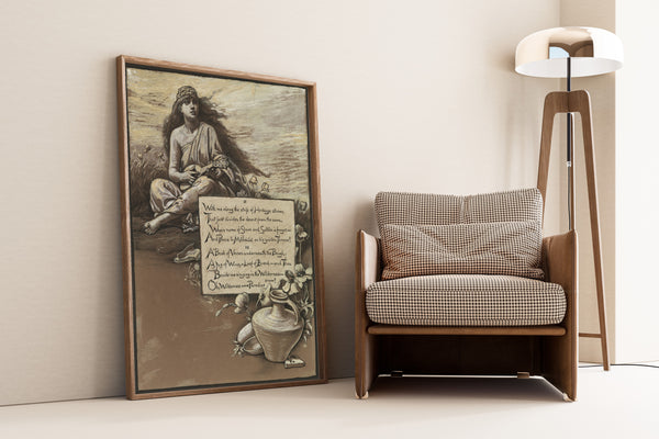 Elihu Vedder — Rubáiyát of Omar Khayyám: The Song in the Wilderness | Illustration Art Print