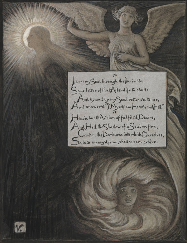 Elihu Vedder — Rubáiyát of Omar Khayyám: The Soul’s Answer | Illustration Art Print