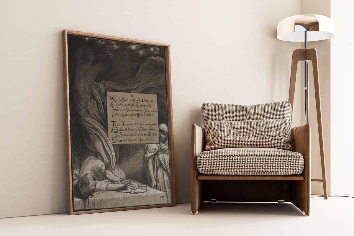 Elihu Vedder — Rubáiyát of Omar Khayyám: The Suicide | Illustration Art Print