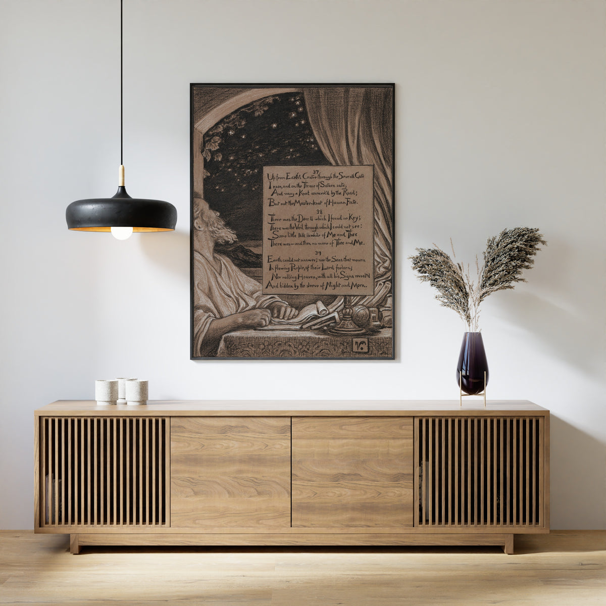 Elihu Vedder — Rubáiyát of Omar Khayyám: Vain Questioning | Illustration Art Print