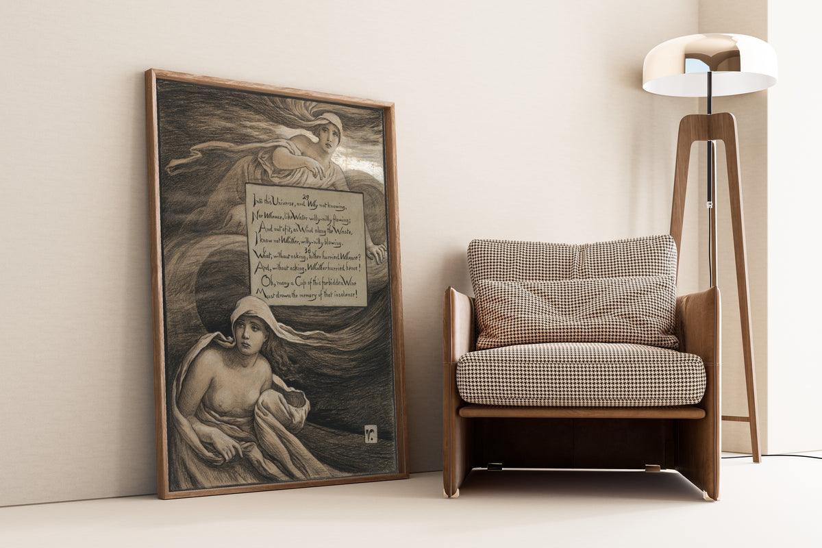 Elihu Vedder — Rubáiyát of Omar Khayyám: Whence and Whither? | Illustration Art Print