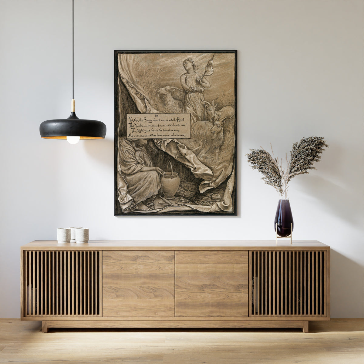 Elihu Vedder — Rubáiyát of Omar Khayyám: Youth and Age | Illustration Art Print