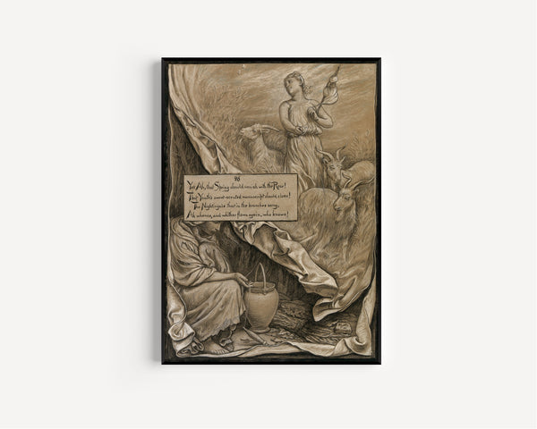 Elihu Vedder — Rubáiyát of Omar Khayyám: Youth and Age | Illustration Art Print
