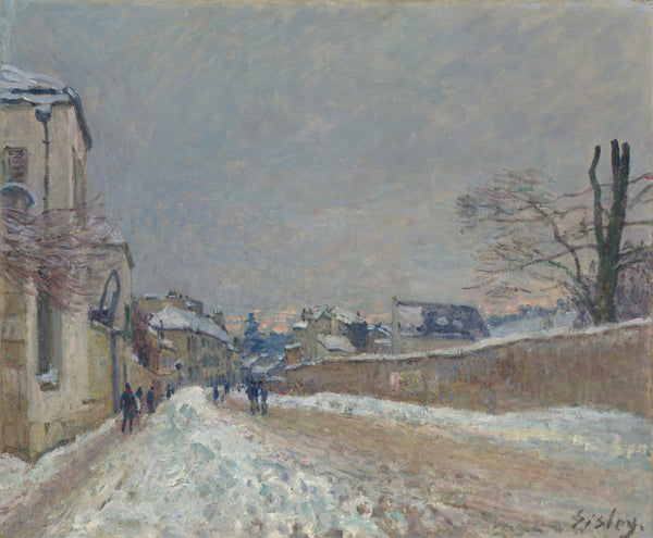 Alfred Sisley — Rue Eugène Moussoir at Moret: Winter | Fine Art Print