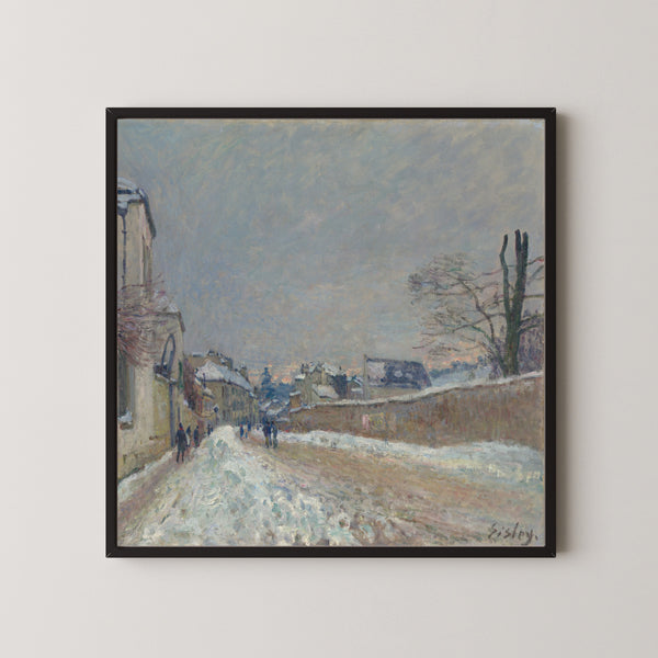Alfred Sisley — Rue Eugène Moussoir at Moret: Winter | Fine Art Print