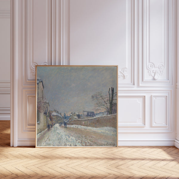 Alfred Sisley — Rue Eugène Moussoir at Moret: Winter | Fine Art Print