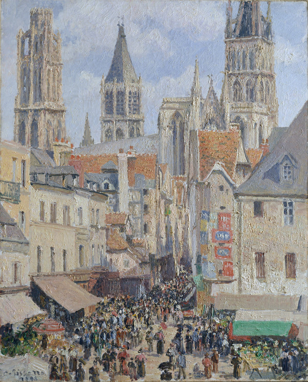 Camille Pissarro — Rue de l'Epicerie, Rouen (Effect of Sunlight) | Fine Art Print