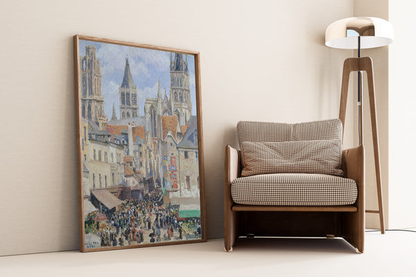 Camille Pissarro — Rue de l'Epicerie, Rouen (Effect of Sunlight) | Fine Art Print