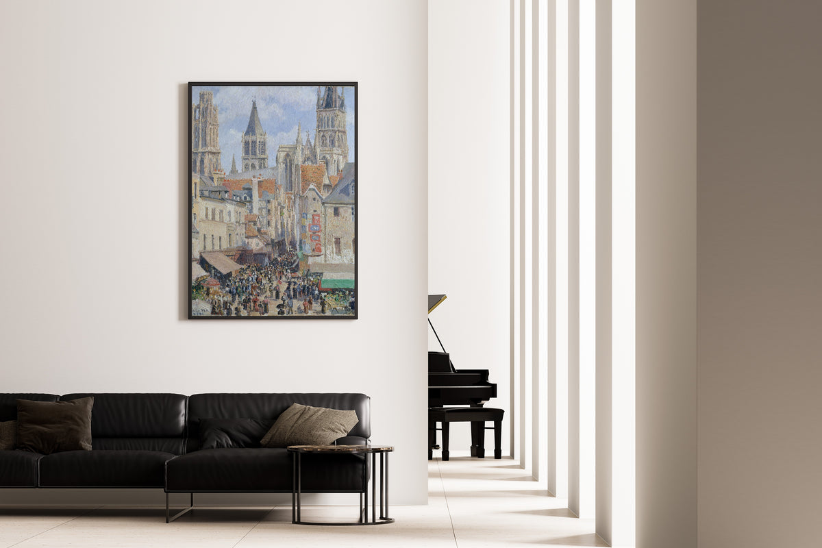 Camille Pissarro — Rue de l'Epicerie, Rouen (Effect of Sunlight) | Fine Art Print