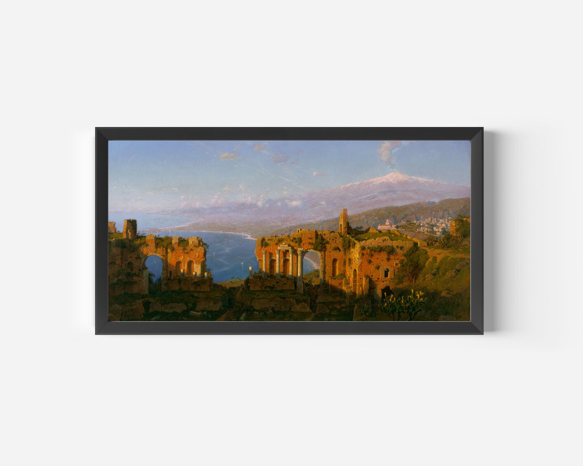 William Stanley Haseltine — Ruins of the Roman Theatre at Taormina, Sicily | Landscape Fine Art Print