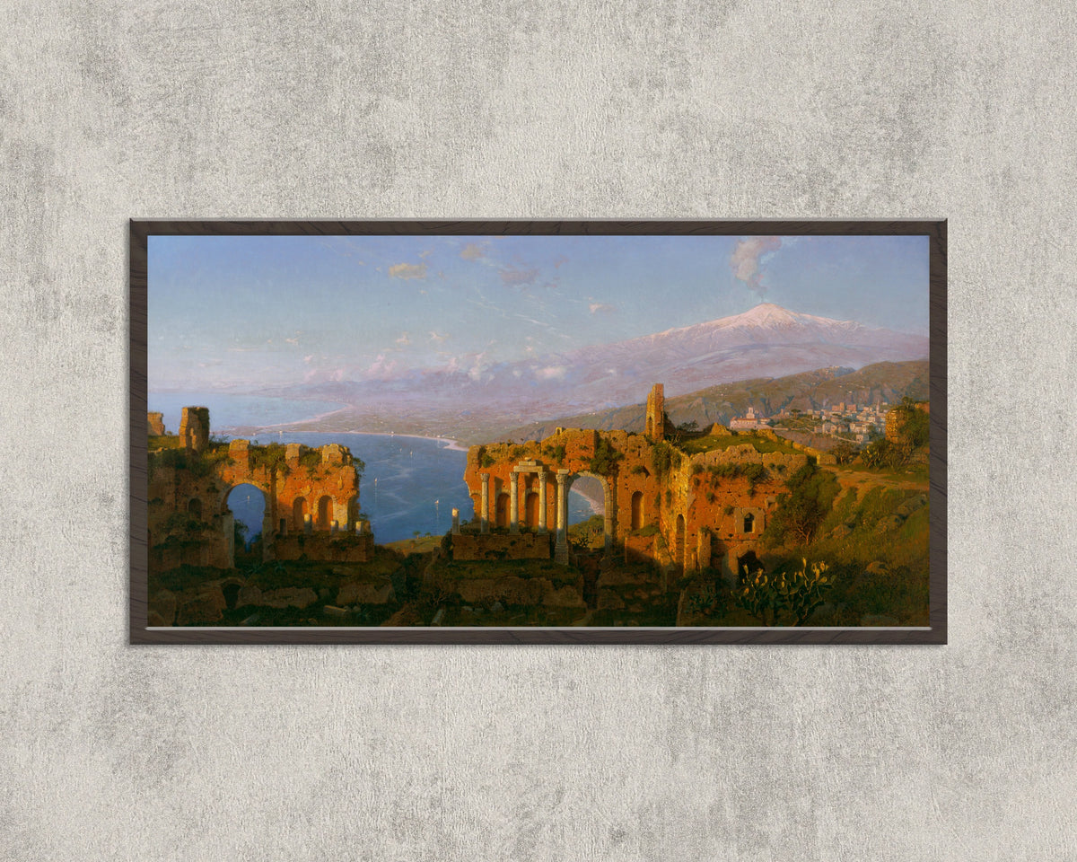 William Stanley Haseltine — Ruins of the Roman Theatre at Taormina, Sicily | Landscape Fine Art Print