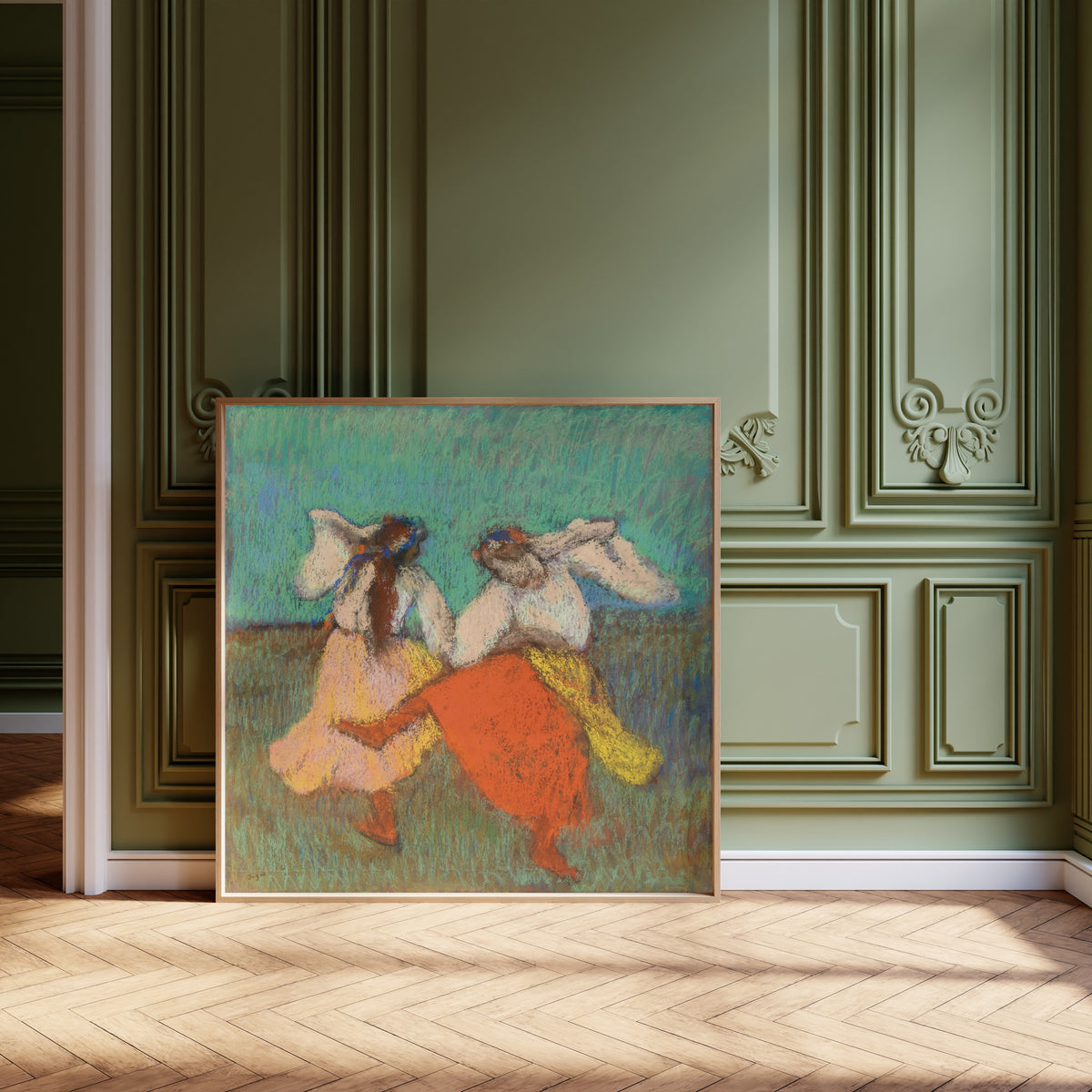 Edgar Degas — Russian Dancers (Orange and Pink Skirts) | Fine Art Print