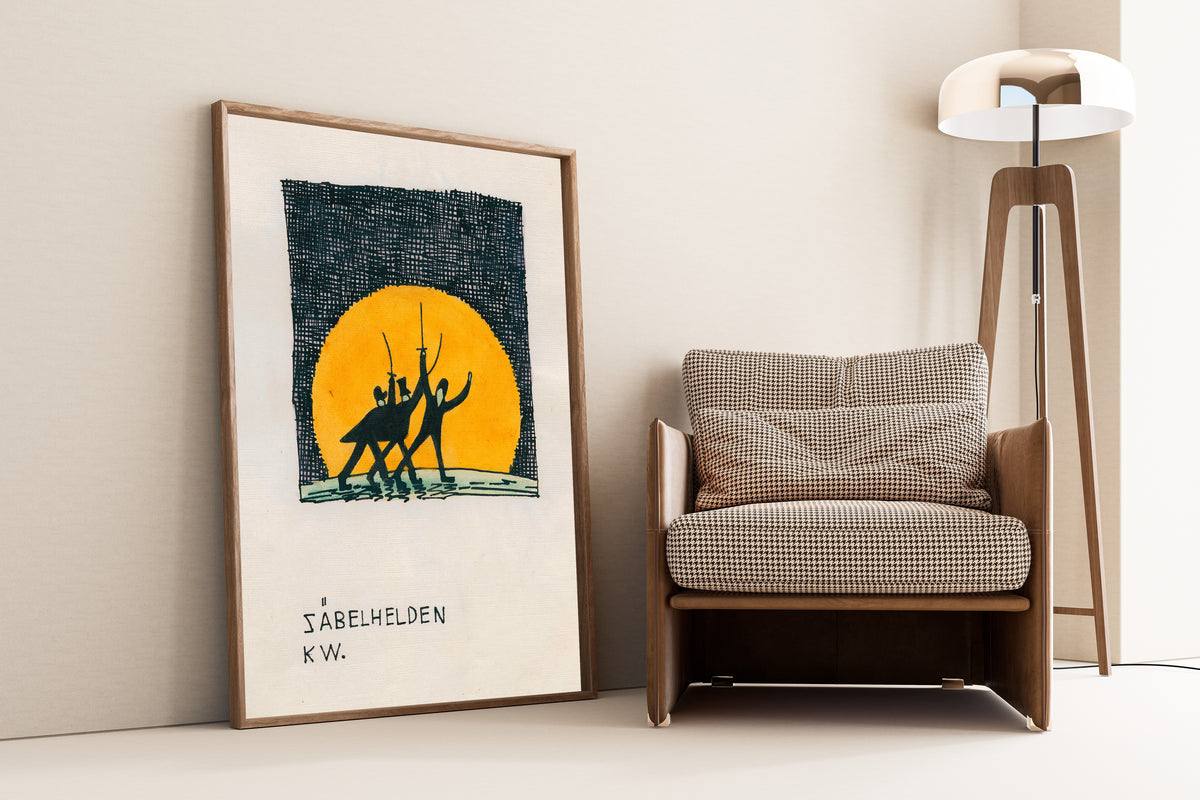 Karl Wiener — Säbelhelden (Sabre Heroes) | Modernist Illustration Print