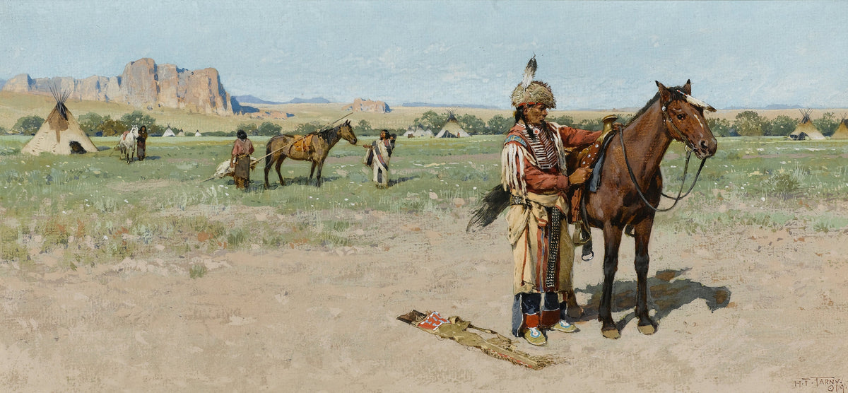Henry Farny — Saddling Up | Western Art Print