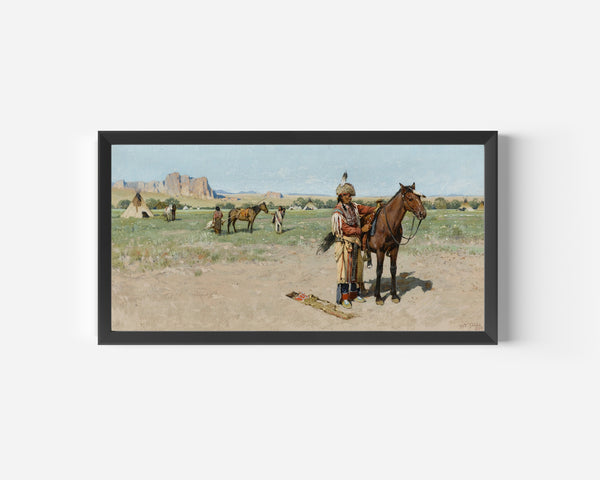 Henry Farny — Saddling Up | Western Art Print
