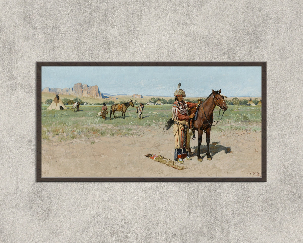 Henry Farny — Saddling Up | Western Art Print