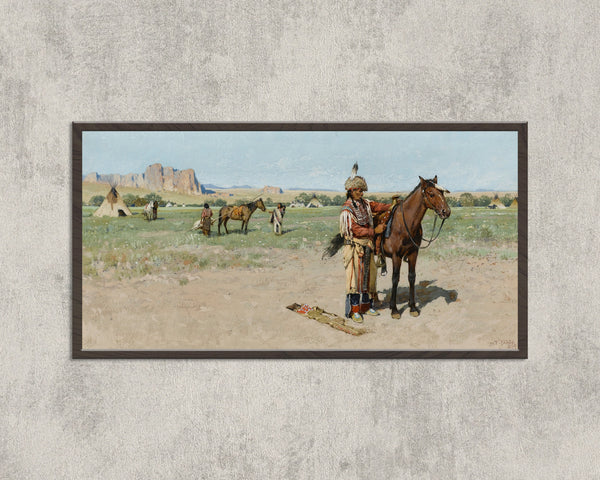Henry Farny — Saddling Up | Western Art Print