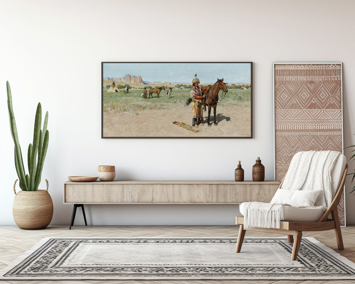 Henry Farny — Saddling Up | Western Art Print