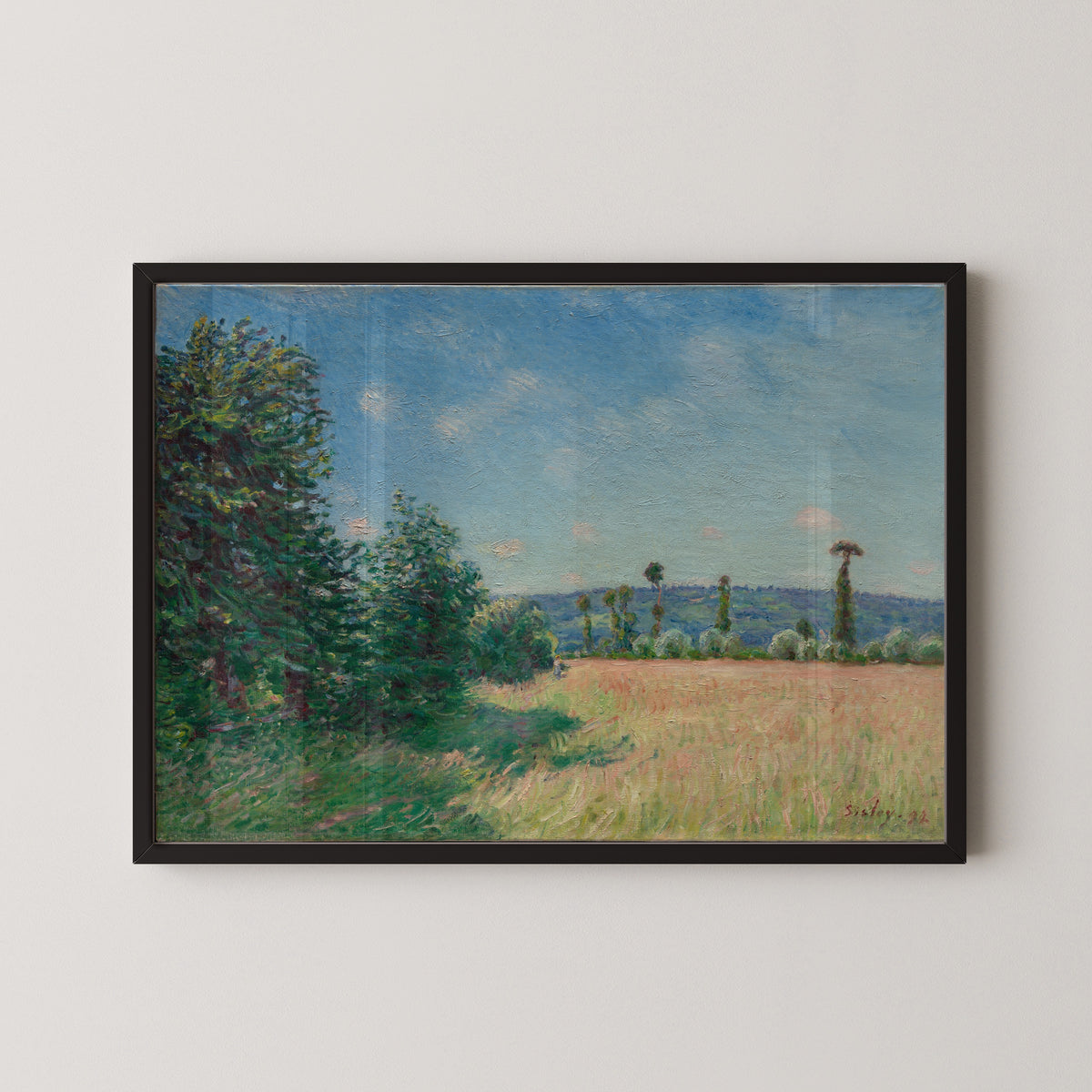 Alfred Sisley — Sahurs Meadows in Morning Sun | Fine Art Print
