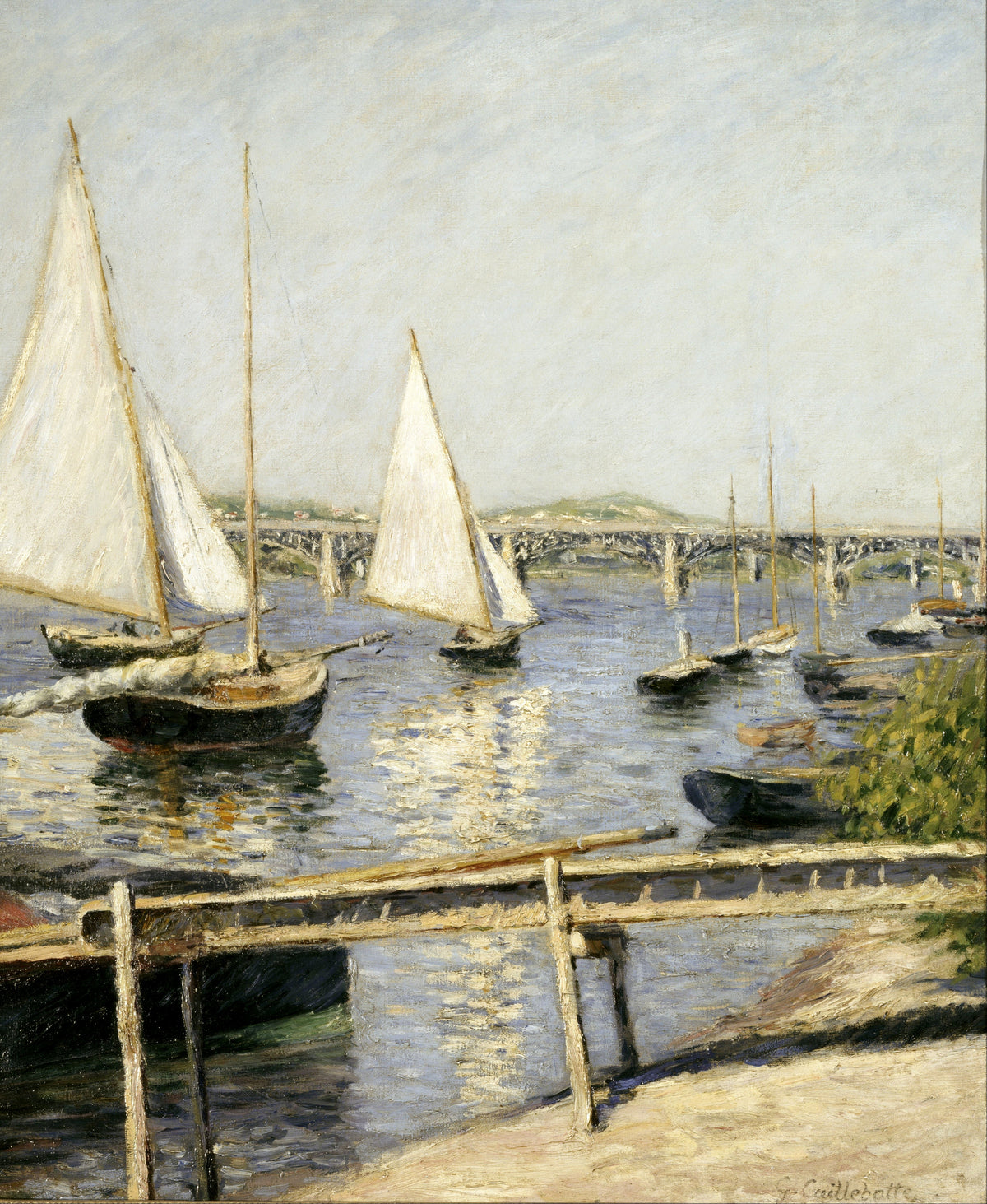 Gustave Caillebotte — Sailing Boats at Argenteuil | Fine Art Print