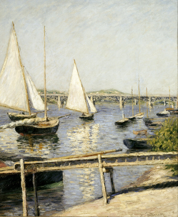 Gustave Caillebotte — Sailing Boats at Argenteuil | Fine Art Print