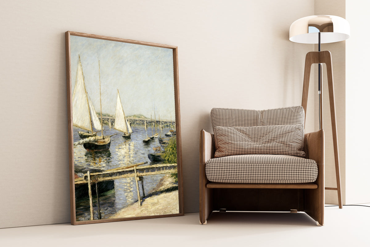 Gustave Caillebotte — Sailing Boats at Argenteuil | Fine Art Print