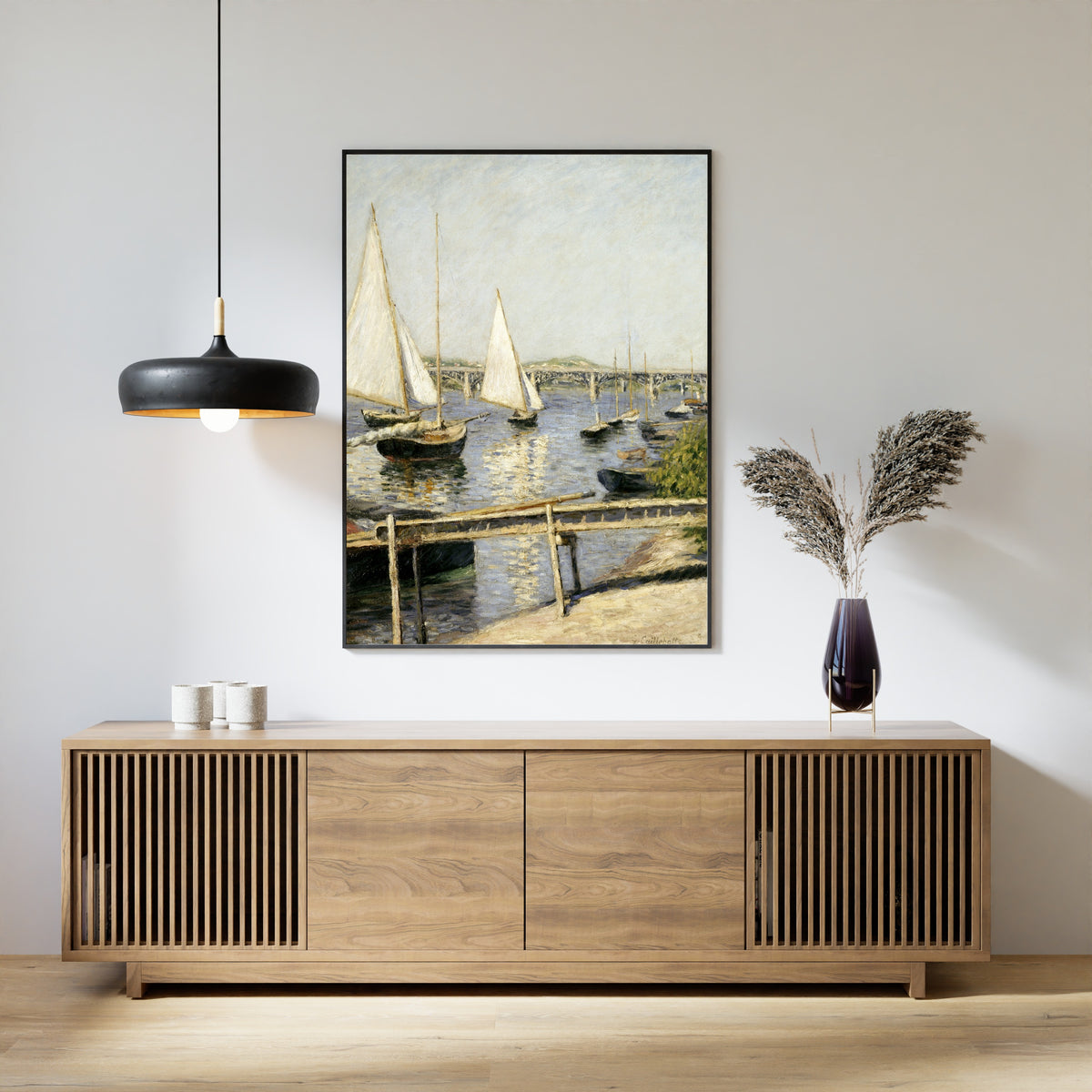 Gustave Caillebotte — Sailing Boats at Argenteuil | Fine Art Print