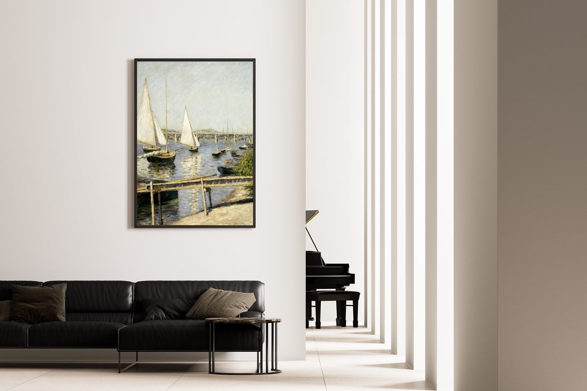 Gustave Caillebotte — Sailing Boats at Argenteuil | Fine Art Print