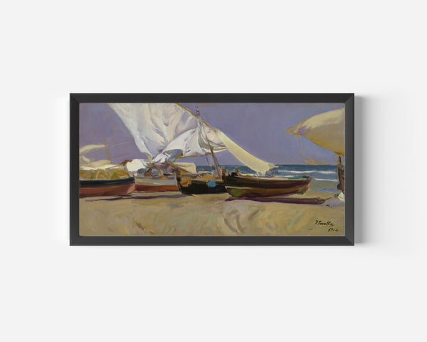Joaquín Sorolla — Sails, Valencia Beach | Fine Art Print