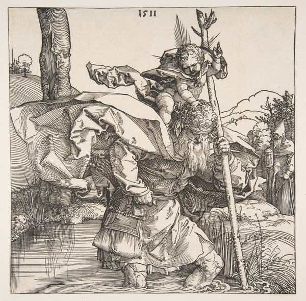 Albrecht Dürer — Saint Christopher | Woodcut Print