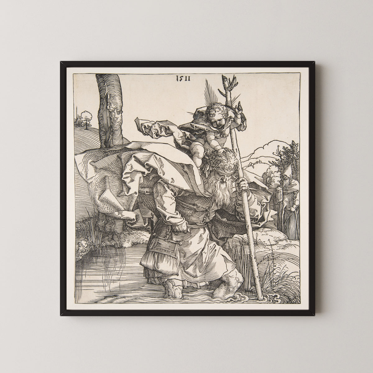 Albrecht Dürer — Saint Christopher | Woodcut Print