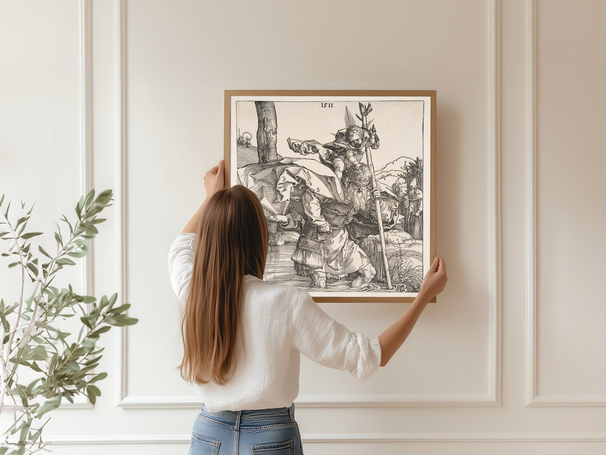 Albrecht Dürer — Saint Christopher | Woodcut Print