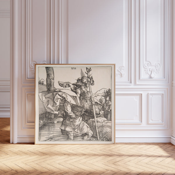 Albrecht Dürer — Saint Christopher | Woodcut Print
