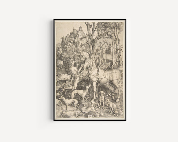 Albrecht Dürer — Saint Eustace | Engraving Print