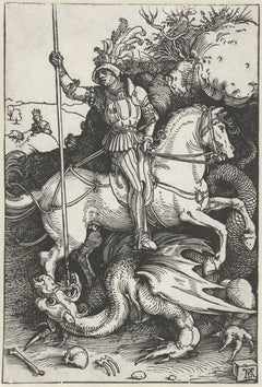 Albrecht Dürer — Saint George Slaying the Dragon | Woodcut Print