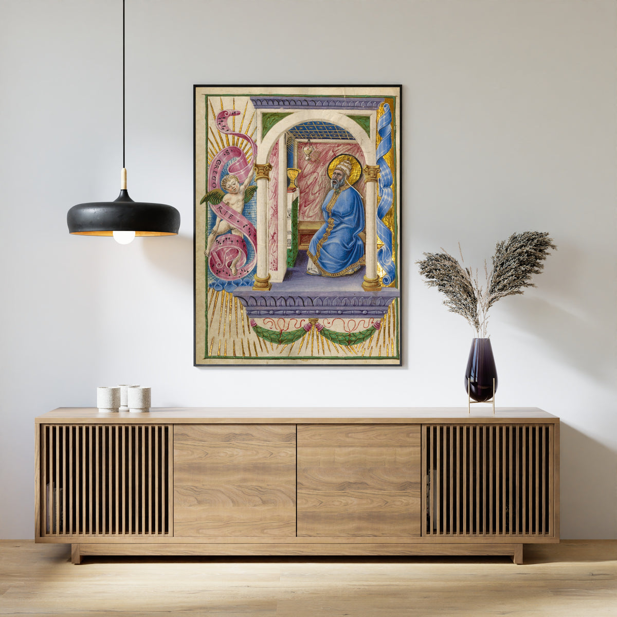 Taddeo Crivelli — Saint Gregory | Illuminated Manuscript Print