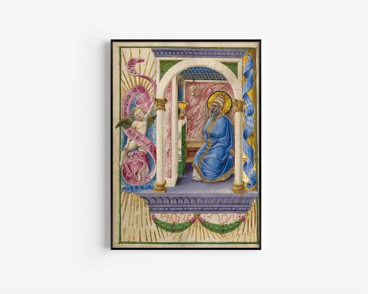 Taddeo Crivelli — Saint Gregory | Illuminated Manuscript Print