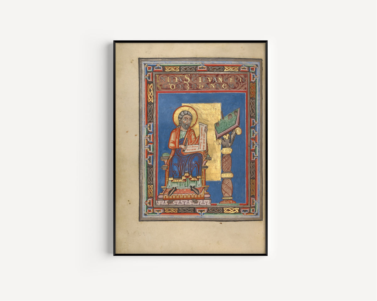 Saint John the Evangelist | Illuminated Manuscript Print