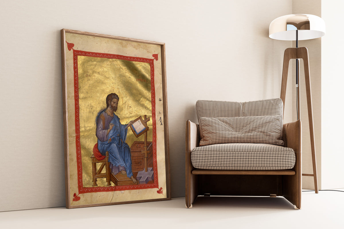 Saint Mark (Gold Ground) | Illuminated Manuscript Print