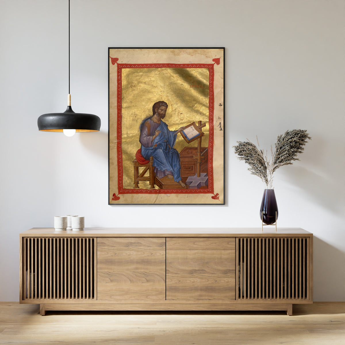 Saint Mark (Gold Ground) | Illuminated Manuscript Print
