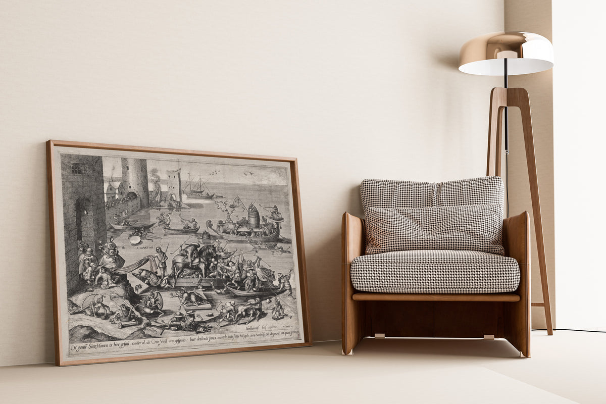 Hieronymus Bosch — Saint Martin with His Horse on a Ship | Fine Art Print