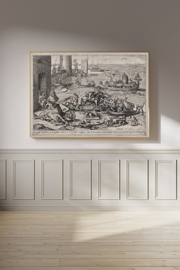 Hieronymus Bosch — Saint Martin with His Horse on a Ship | Fine Art Print