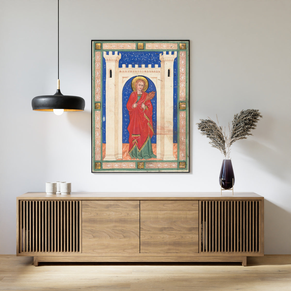 Matteo di ser Cambio di Bettolo — Saint Susanna | Illuminated Manuscript Print